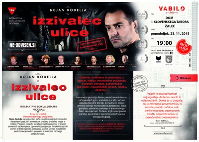 NE-ODVISEN.SI - vabilo - IZZIVALEC ULICE
